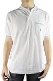 US POLO ASSN Mens Cotton Short Sleeve Tee / T-Shirt Pony Polo Shirt - White