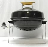 Black Round 13-Inch Table Top Portable Gas Grill