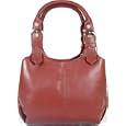 New womens/ladies cute little Visconti dark red leather grab handle bag style 18605'