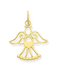 14k Yellow Gold Angel Charm
