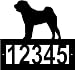 Custom Crafted SHAR-PEI Steel Address Sign