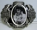 Elvis Presley Picture Wings Pewter Metal Belt Buckle