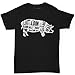 10oz Apparel Men's Cuts of Pork Butcher T-shirt