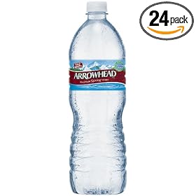 Arrowhead Bottled Water, 16.9-Ounce Flat Cap Bottles (Pack of 24)