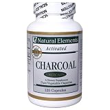 Natural Elements Activated Charcoal, 125 VegiCaps, USP Grade, Vegan