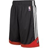 adidas Portland Trail Blazers Black Pre-Game Mesh Basketball Shorts