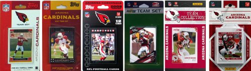 NFL Arizona Cardinals Six Different Licensed Trading Card Team Sets