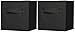 Honey-Can-Do SFT-02084 Mini Soft Fabric Storage Bin, 2-Pack, Black, 7 by 7 by 5.75-Inch