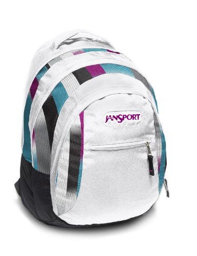 JanSport Rucksack Beamer, White/ Black Mona Stripe, 31x24x48 cm, 32 Liter, JTPZ67NS Preisvergleich