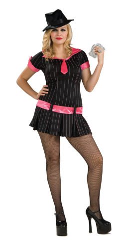 Secret Wishes Sexy Gangsta Girl Women Costume (Tights/Shoes/Money Not Included)
