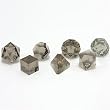 GameScience: Polyhedral 7-Die Set - Translucent / Gem Un-Inked Precision Edge Dice - Smoke Quartz