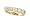 Diamond Round Partial Way Band in 18 kt Yellow Gold Size 4 LIFETIME WARRANTY