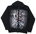 The Walking Dead Dead Inside Official Licensed Authentic AMC Adult Hoodie Zip-UP,Black,X-Large