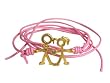 Smilla Brav Lederwickelarmband LOVE -rosa-