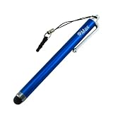 GTMax Blue Universal Capacitive TouchScreen Stylus with 3.5mm Adapter Plug works with iPad Mini, The new iPad, The New iPhone 4 / 4S / 5th Gen / iPod Touch / Nano and all capacitive Touch screen Devices - Retail Packaging
