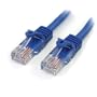 StarTech.com Snag less Cat5e UTP Patch Cable - 10 Feet - Blue (RJ45PATCH10)