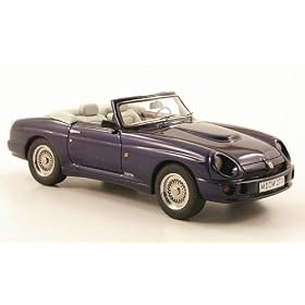 MG RV8, met.-dark-blue, LHD, Lim. Aufl. 300 St., 1994, Model Car, Ready-made, Neo Limited 300 1:43