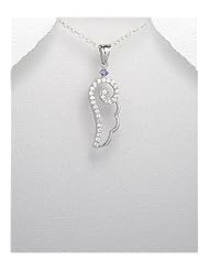 CZ Pendant Necklace In 92.5 Sterling Silver