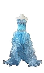 Sexy Strapless 2015  Brocade/Organza Sequined  Ball Gown Party Dress 