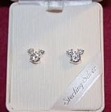 Disney Mickey Ear Zirconia Sterling Silver Earrings