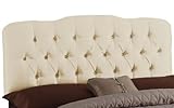 Tufted Princess Headboard, KING, SHANTUNG PEARL