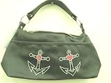 Lux De Ville Anchor Dome Tote Bag Pin Up Girl Tattoo Anchor Handbag