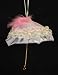 6" Purple Velvet & Pink Fur Victorian Umbrella Christmas Ornament