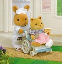 Sylvanian Families HOSPITAL NURSE & WHEELCHAIR