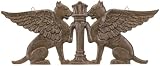 Victorian Art Griffin Cast Iron Wall Door Pediment
