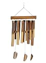 All Natural Handmade Bamboo Chime 12 Tubes 2 Rows - Small