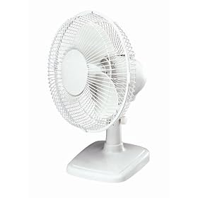 Duracraft DT-623E 9" Oscillating Table Fan- White