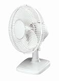 Duracraft DT-623E 9" Oscillating Table Fan- White