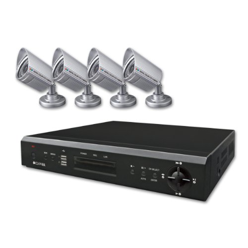 Clover Electronics PAC8604 Clover CDR0860, 4 RD135H with 8 CH DVR and 4 Ourdoor Camera