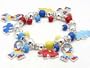Autism Awareness Puzzle Ribbon Charm Stretch Bracelet