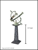 Rome Industries B24 Cast Iron Vine Pedestal Base - for 10 & 12 Inch Steel Gazing Globes and Sundials
