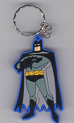 BATMAN FOREVER Animation Cartoon Comic Movie Rubber Keychain / Key-ring 1.5"x2.25"