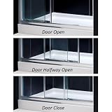 Illusion Shower Door Width: Opening: Left