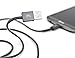 MOS Spring Micro USB Cable with MOS Original Cable Organizer Black Bundle