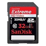 SanDisk 32GB Extreme SDHC Class 10 Card Secure Digital Memory 30MB/s SDSDX-032G - Bulk Packaging
