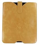 Light Brown Leather Sleeve for Apple iPad 2, iPad 1