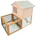 rabbit hutches Premium Plus Bunny Barn Yard Cage Medium Natural
