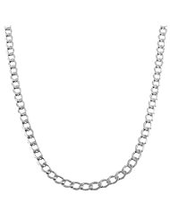 Sterling Silver 6.5-mm Curb Link Chain (24-inch)