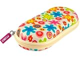 Pylones Retro Style Zipper Eyeglass Glasses Case, Millefiori
