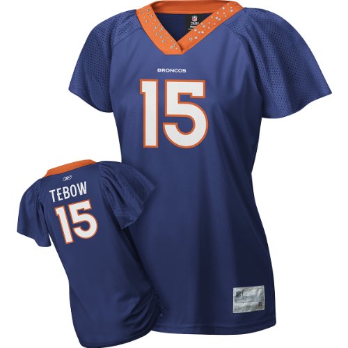 Reebok Denver Broncos Tim Tebow Women's Field Flirt Fashion Jersey Medium