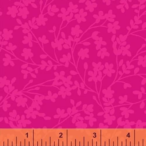 Quilting Fabric - Spin by Whistler Studios Dark Pink - Windham Fabrics - Per Yard
