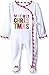 Mud Pie Baby Girls' Footed One Piece Kimono Sleeper