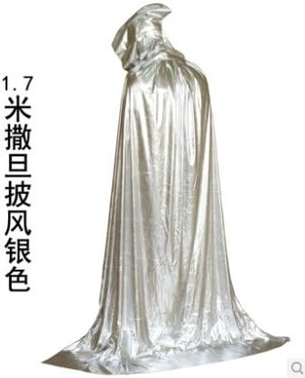 Halloween Cosplay Costumes Show Costumes Cloak of Death Adult Halloween Capes (Silver 1.7M)