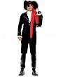 7Pc Pirate Captain Includes Hat Scarf Hook Ruffled Shirt Velvet Coat Boot Cover