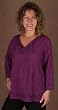Tunic - Embroidered Rayon, Purple
