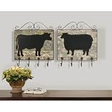 Uttermost 10106 ANIMAL PLAQUES METAL CANVAS PAINTING SET Coat